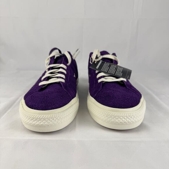 Converse One Star Low Top Unisex Sneakers Size 10.5 Purple Suede White Star Logo - Picture 5 of 15